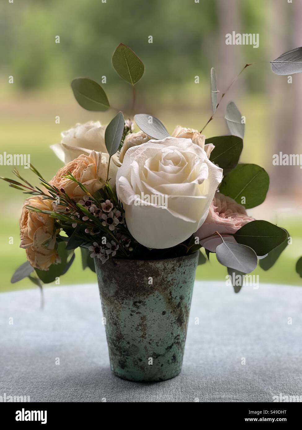 Small Rustic flower arrangement Stock Photo Alamy