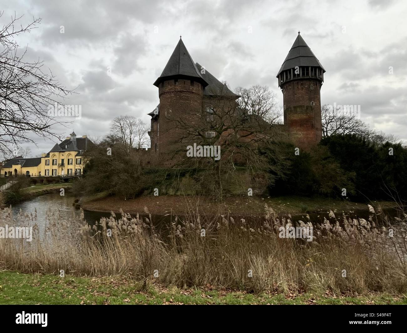 Krefeld is an old city in Germany. The castle Linn is a striking