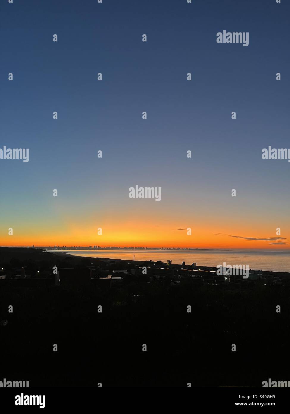 Sunrise in Punta del Este Uruguay Stock Photo