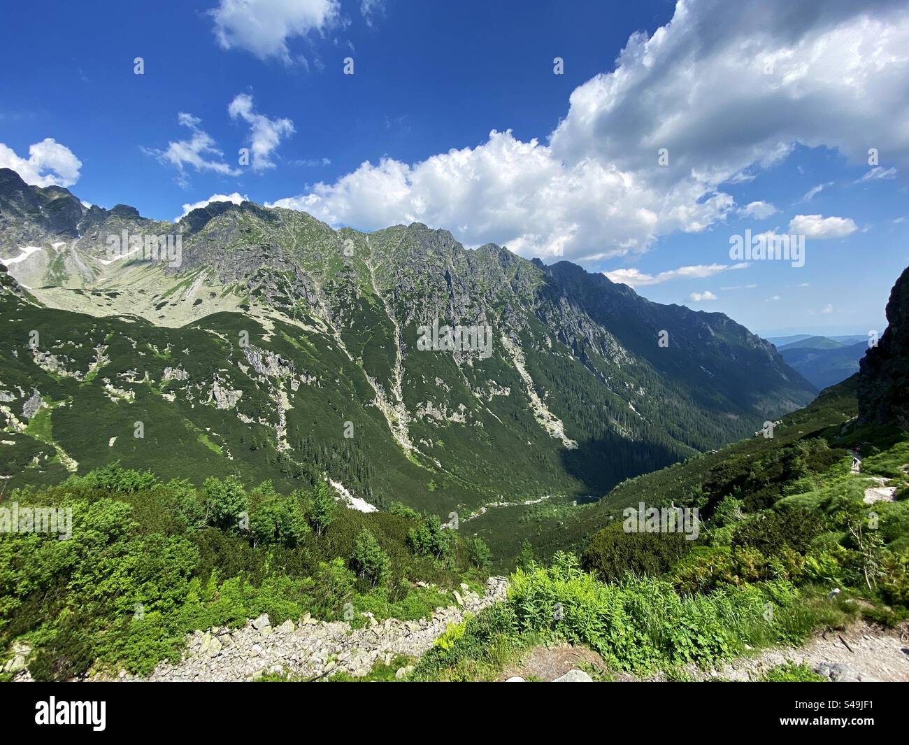 Tatra Mountains in Poland. Tatra National Park - Smartphone Captured Stock Image
