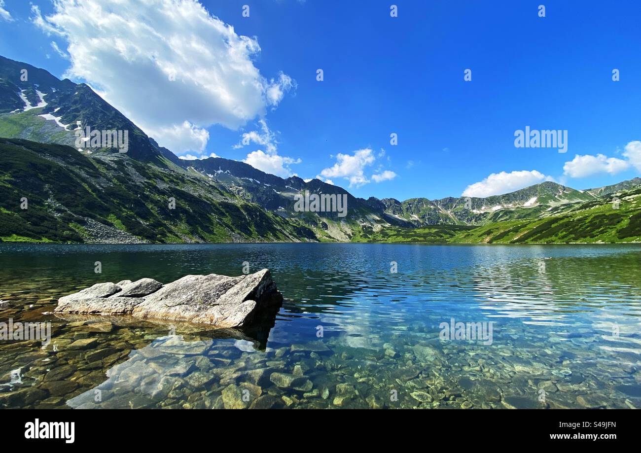 Valley of five Ponds.Tatra national park - Smartphone Captured Stock Image