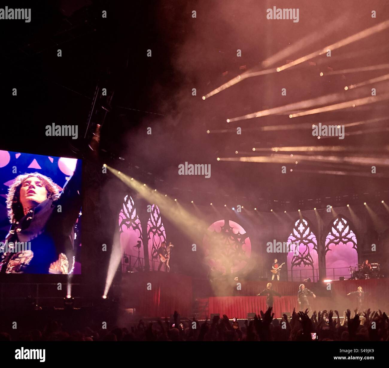 Bring Me The Horizon perform at The O2 Arena, London, UK - Smartphone Captured Stock Image