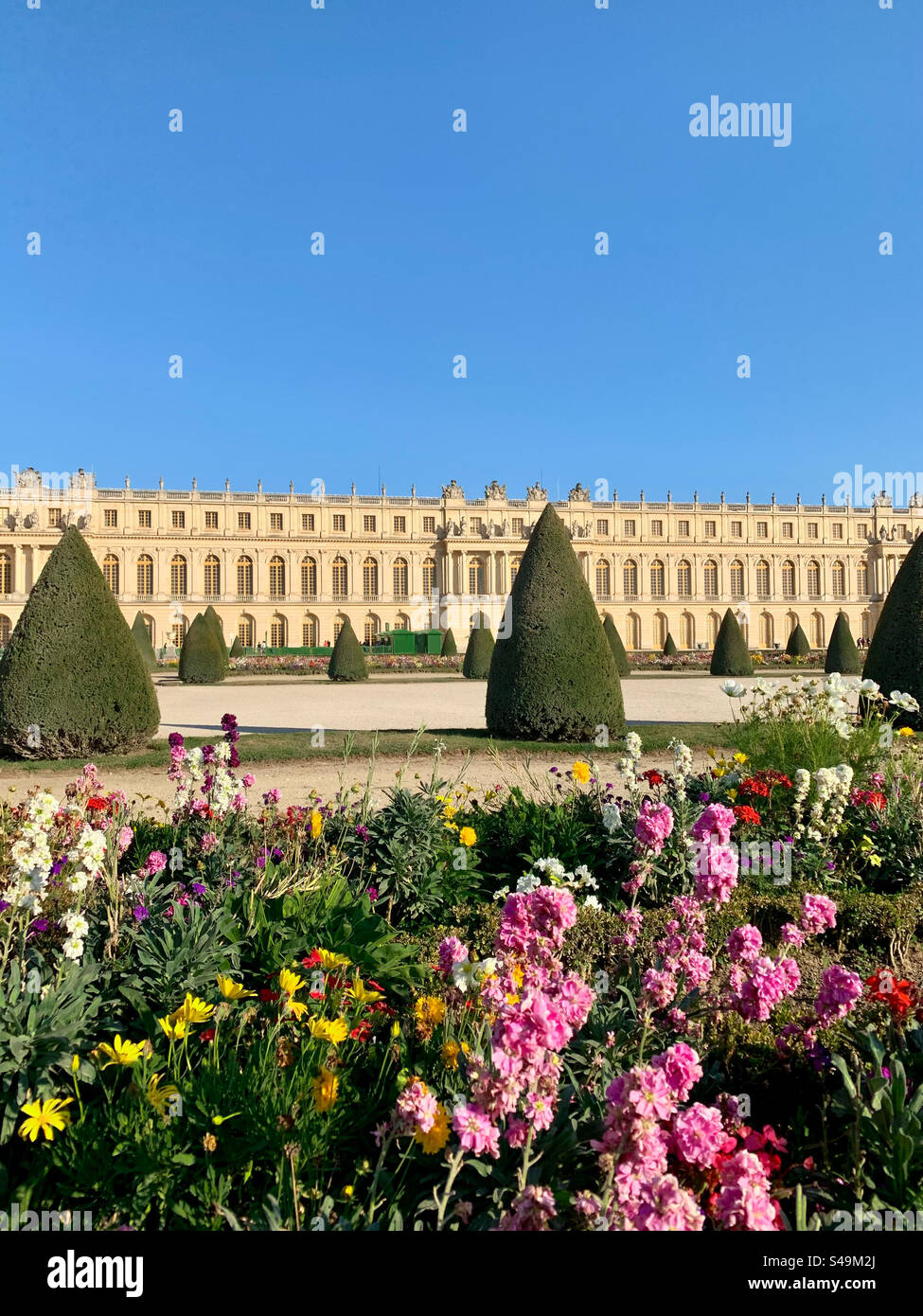 Versailles from its garden - Smartphone Captured Stock Image