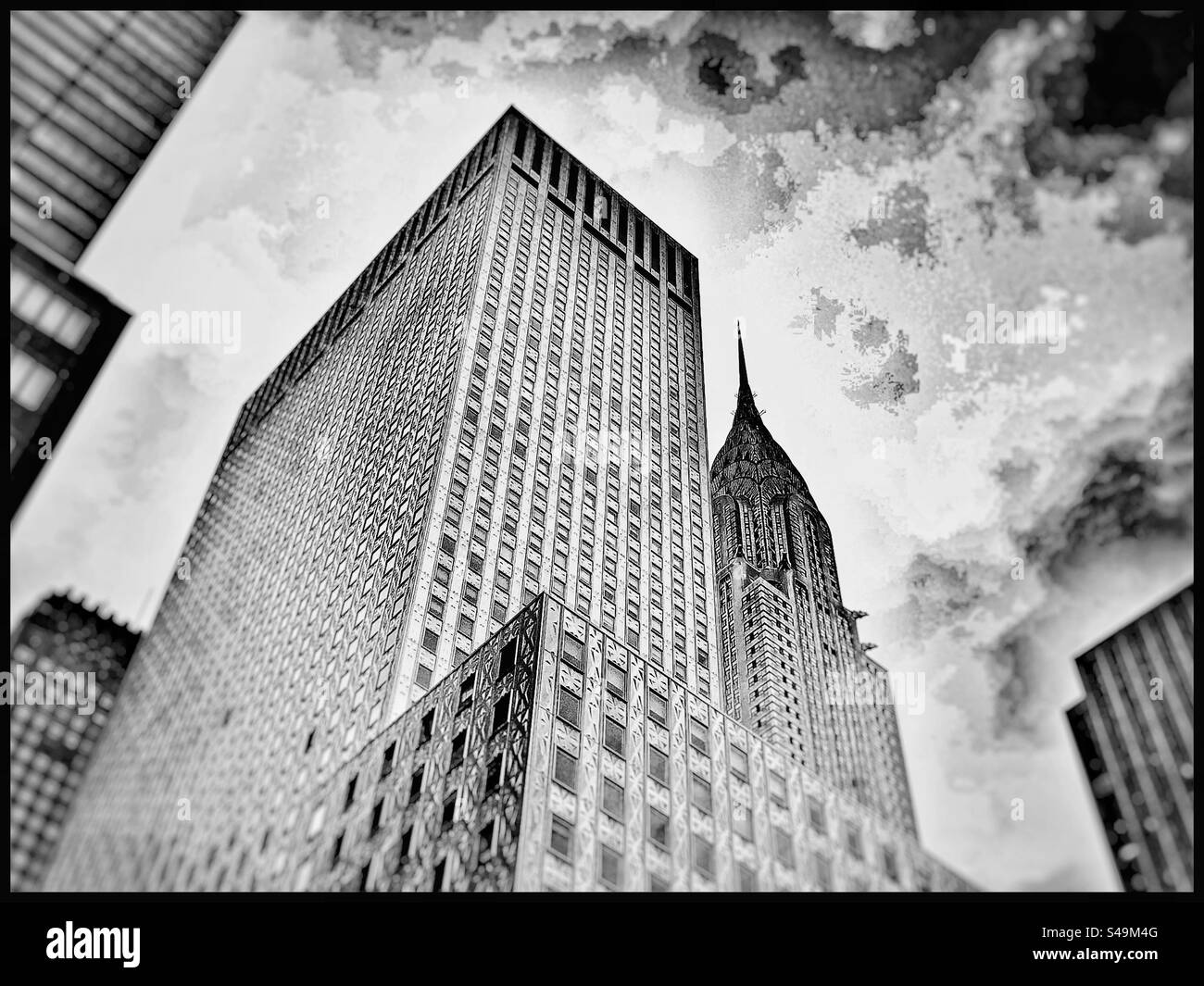 ABAKUHAUS New York Tapestry, NYC Midtown Skyline in Evening Skyscrapers