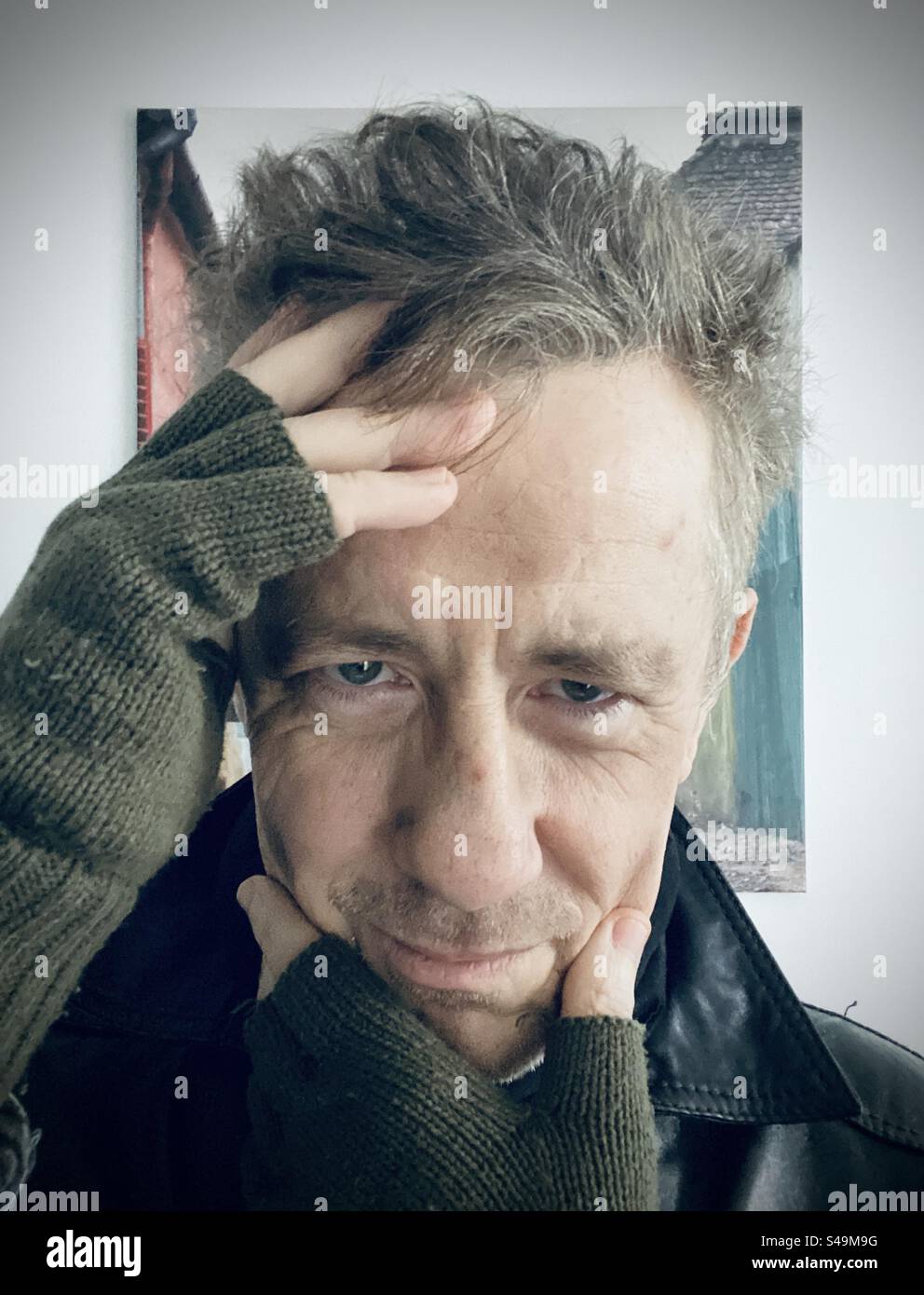 portrait of an old man - Smartphone Captured Stock Image