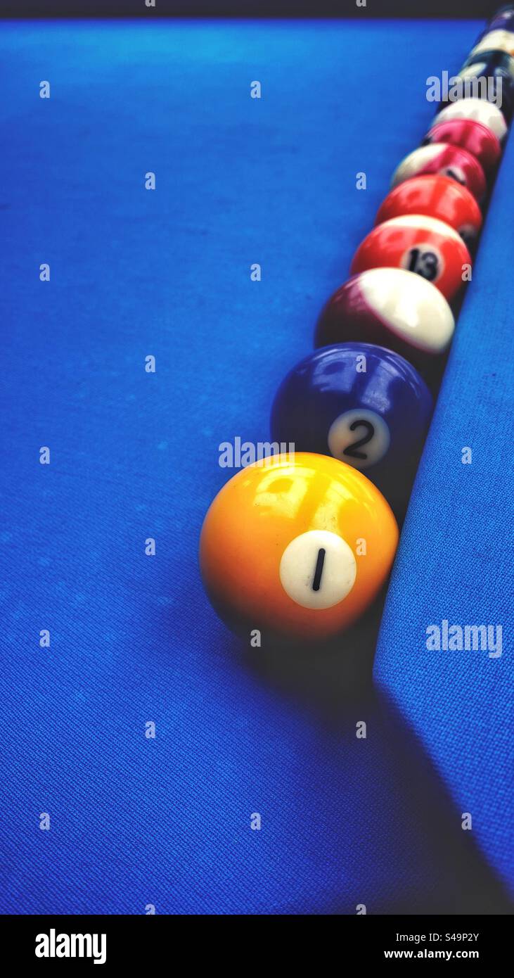 Pool table - Smartphone Captured Stock Image