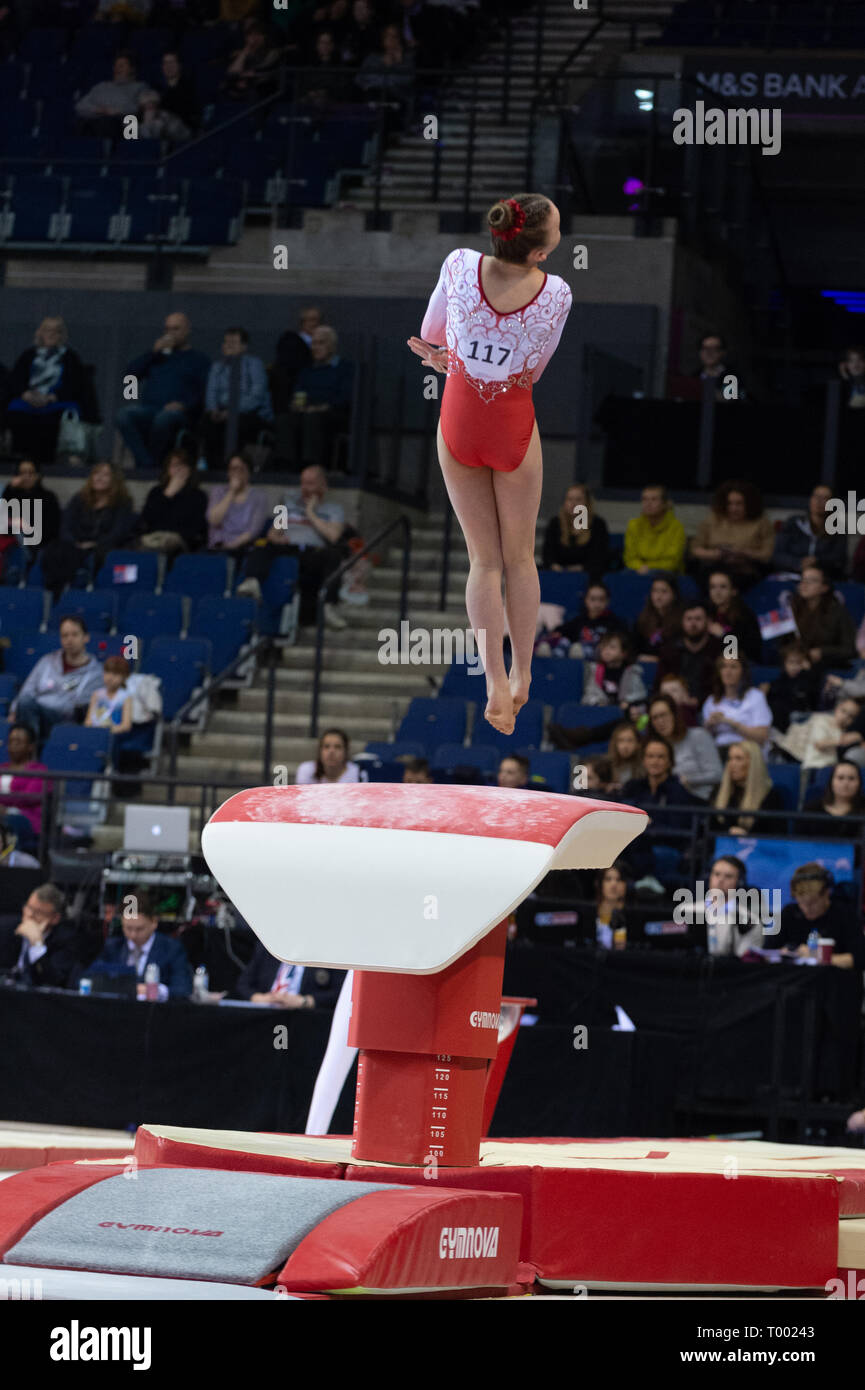 Liverpool, UK. 16th March 2019. Jessica Daykin of Wiltshire School of