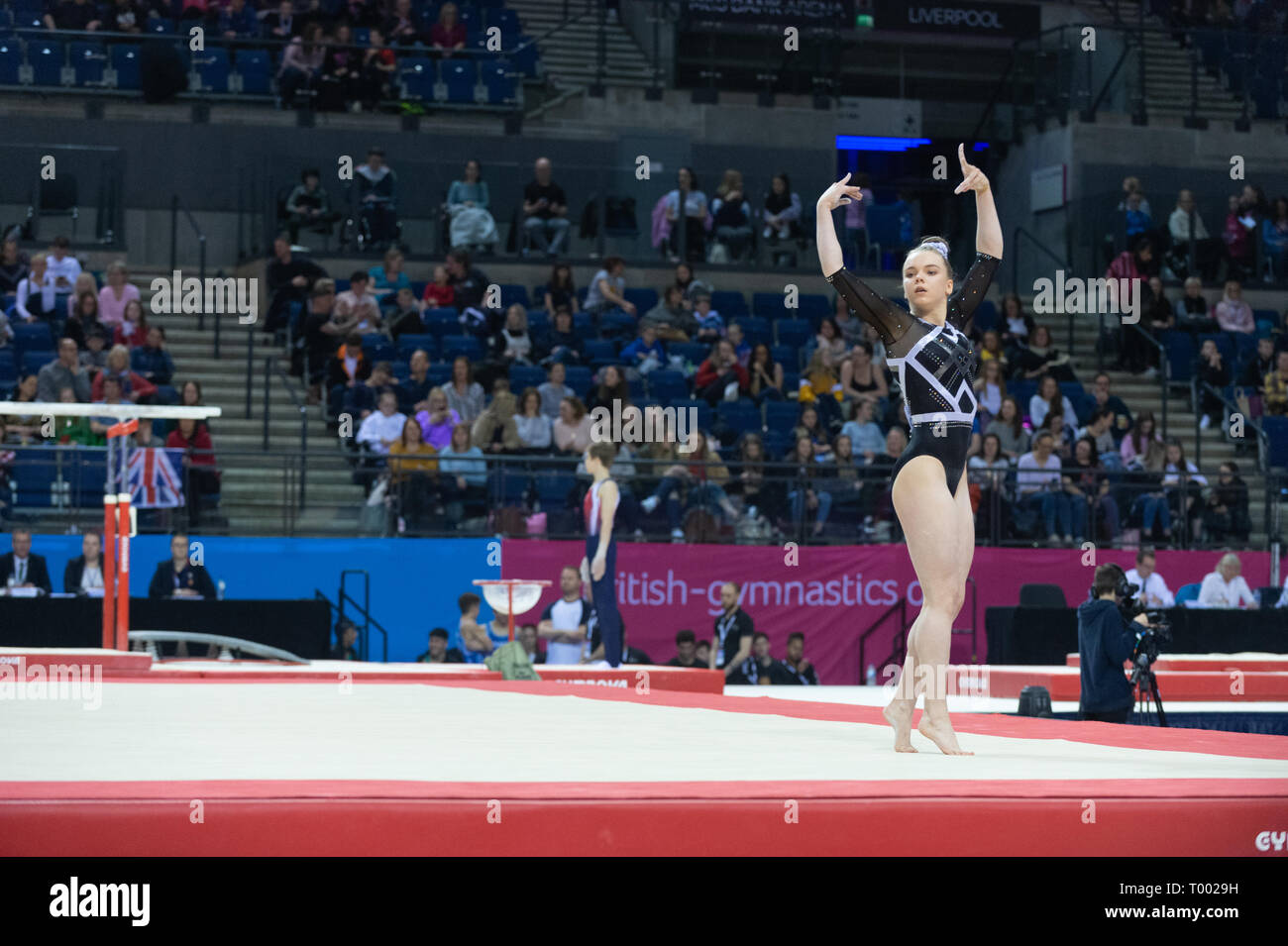 Liverpool Uk 16th March 2019 Emily Bremner Of Dgc2k Competing During The Floor Rotation At The Mens And Womens Artistic British Championships 2019 Ms Bank Arena Liverpool Uk Credit Iain Scott Photographyalamy