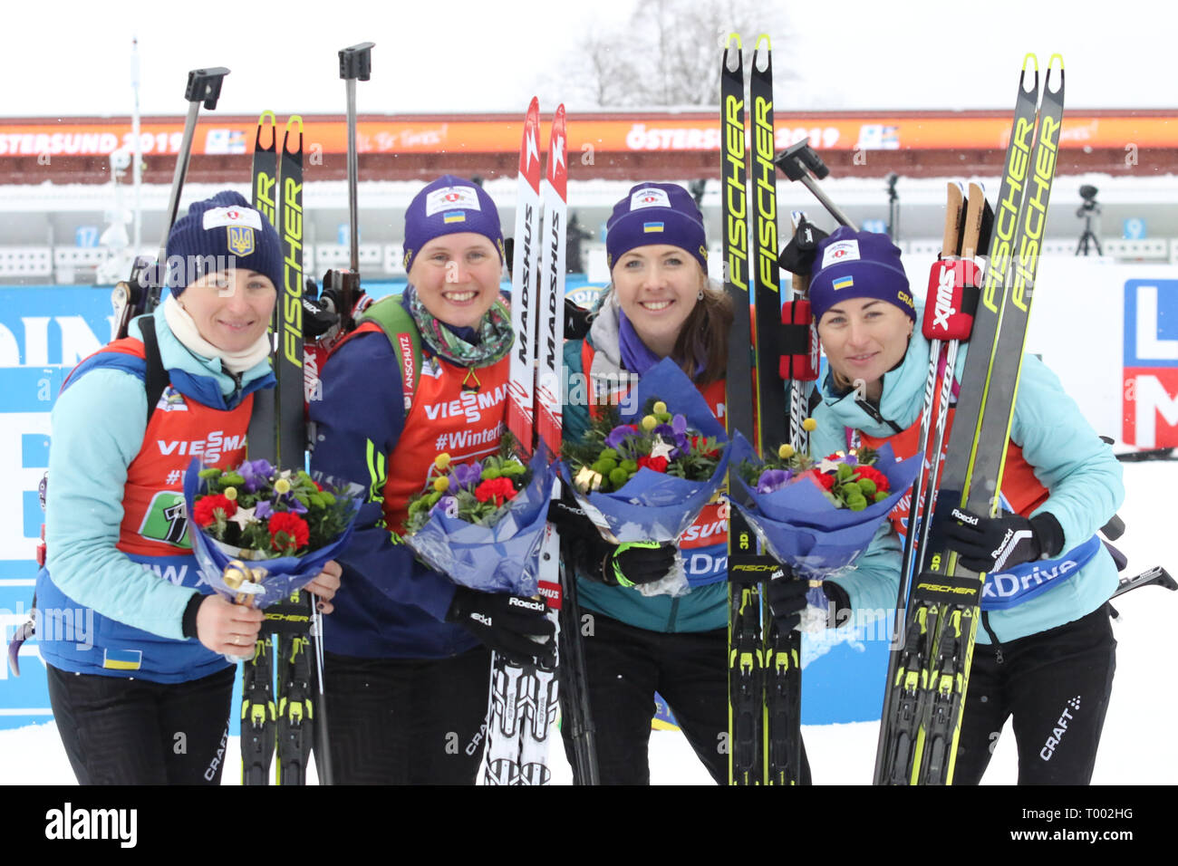 Ostersund, Sweden. 16th Mar, 2019. IBU World Championships Biathlon, day 8,  ladies relay; Anastasiya Merkushyna, Vita