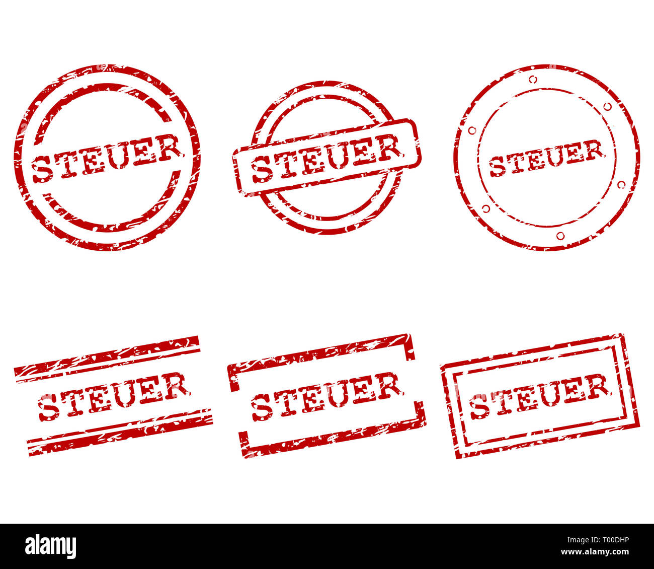 Steuer stamps Stock Photo