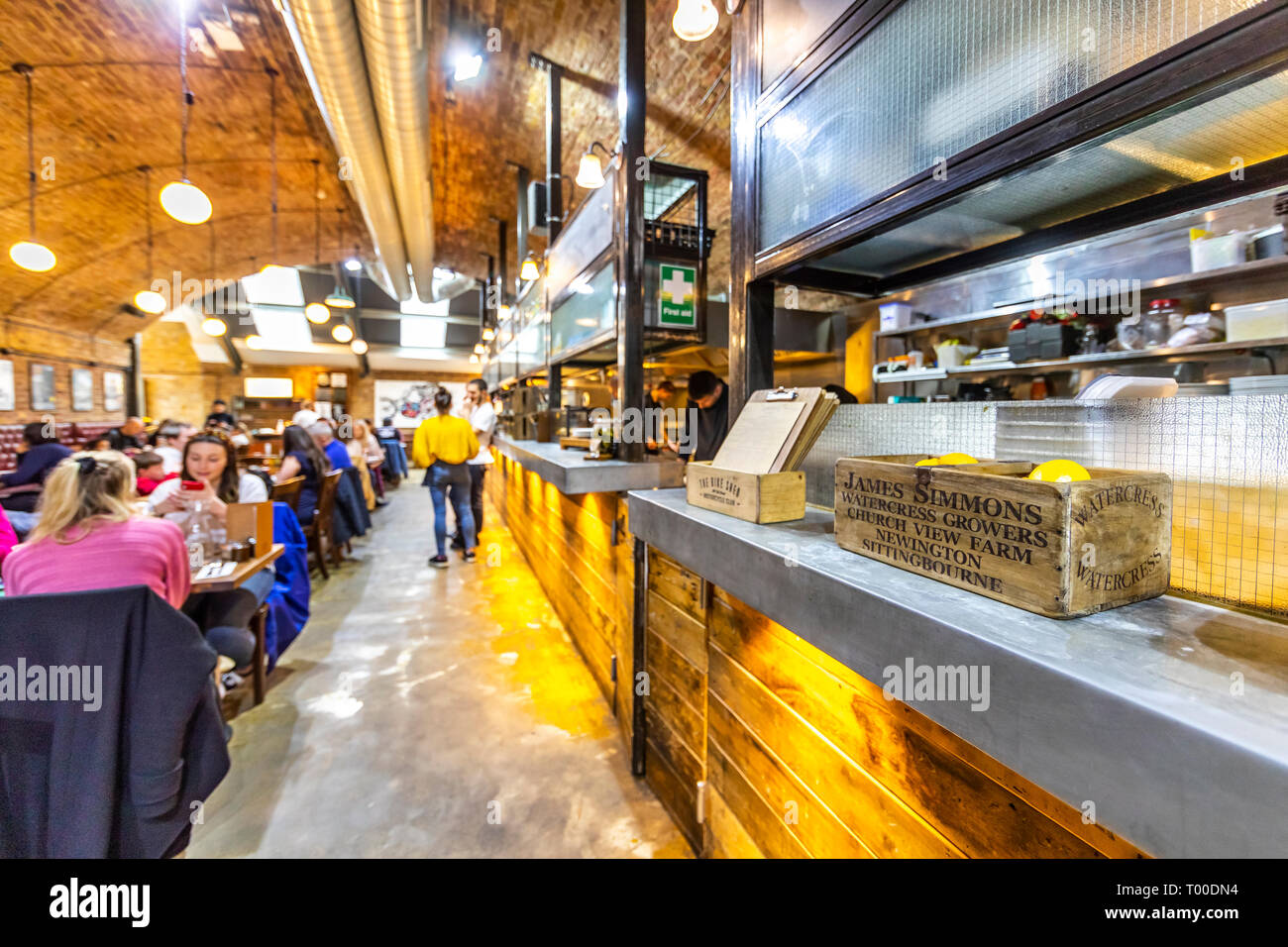 Bike Shed motorcycle club, Shoreditch, London. Motorcycle themed cafe