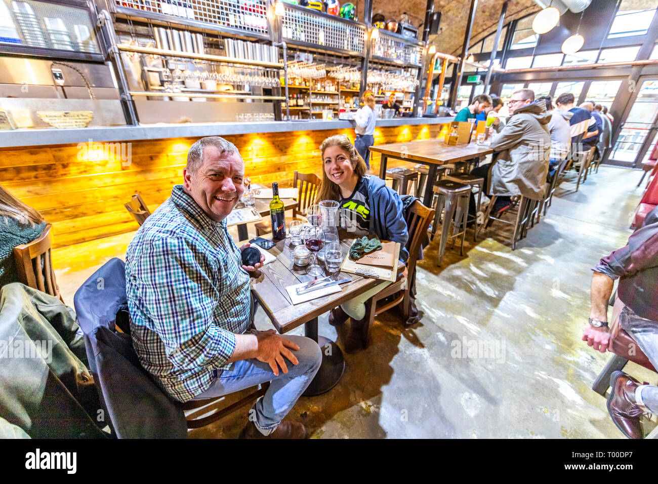 Bike Shed motorcycle club, Shoreditch, London. Motorcycle themed cafe
