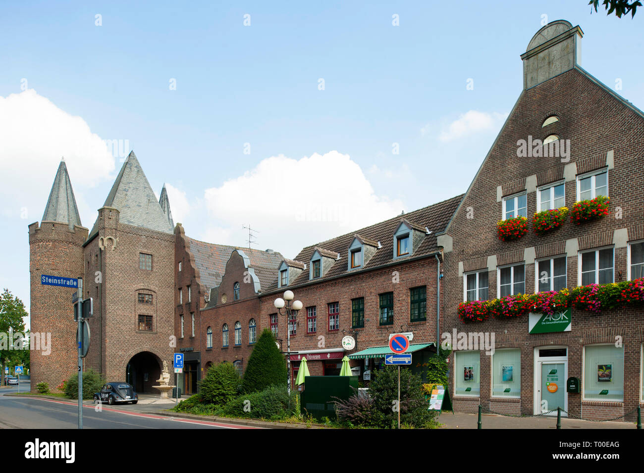 Deutschland, Nordrhein-Westfalen, Kreis Kleve, Goch, Steintor, Südseite Stock Photo