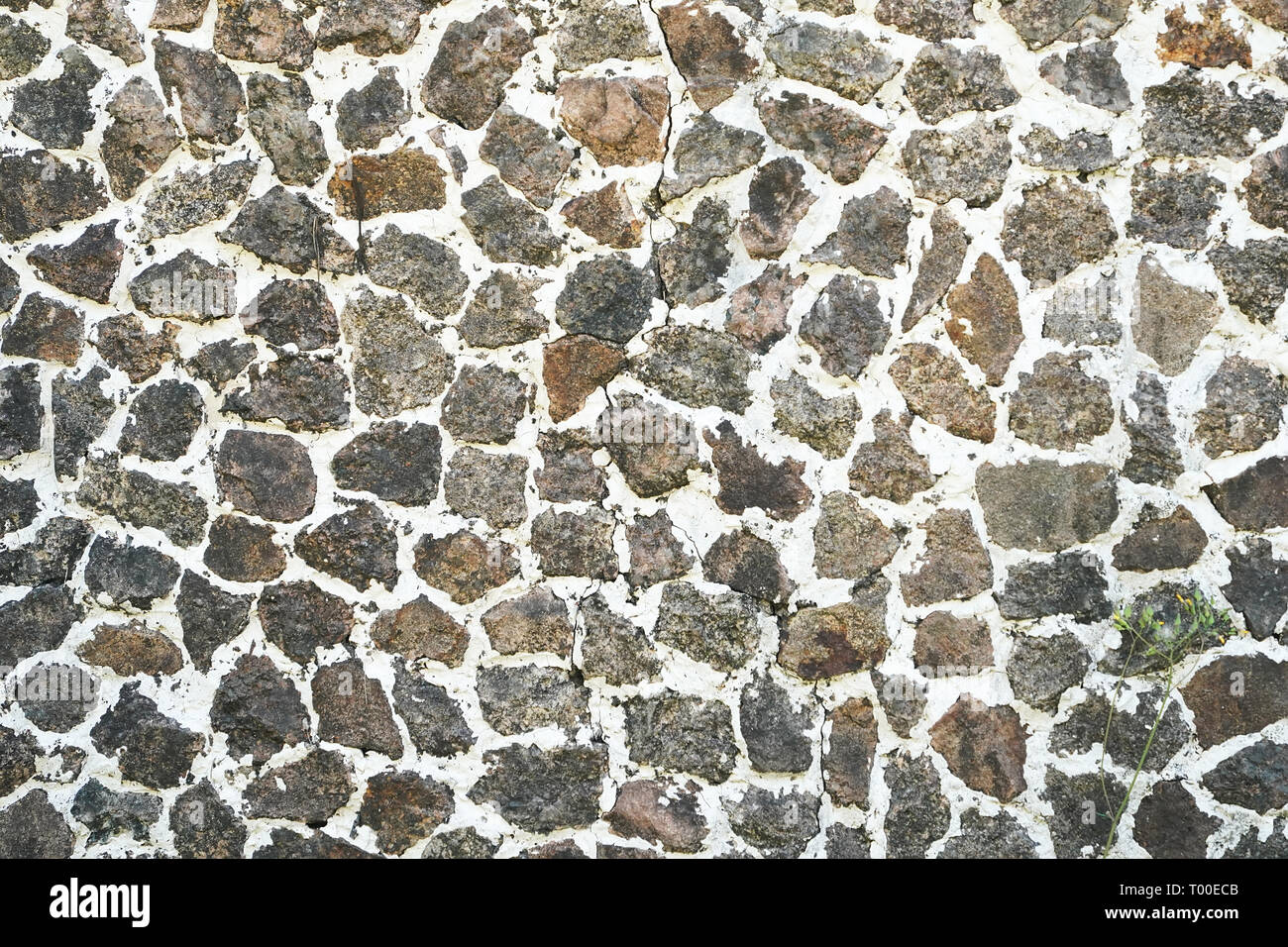 Stone wall texture background of grey brick stones Stock Photo - Alamy