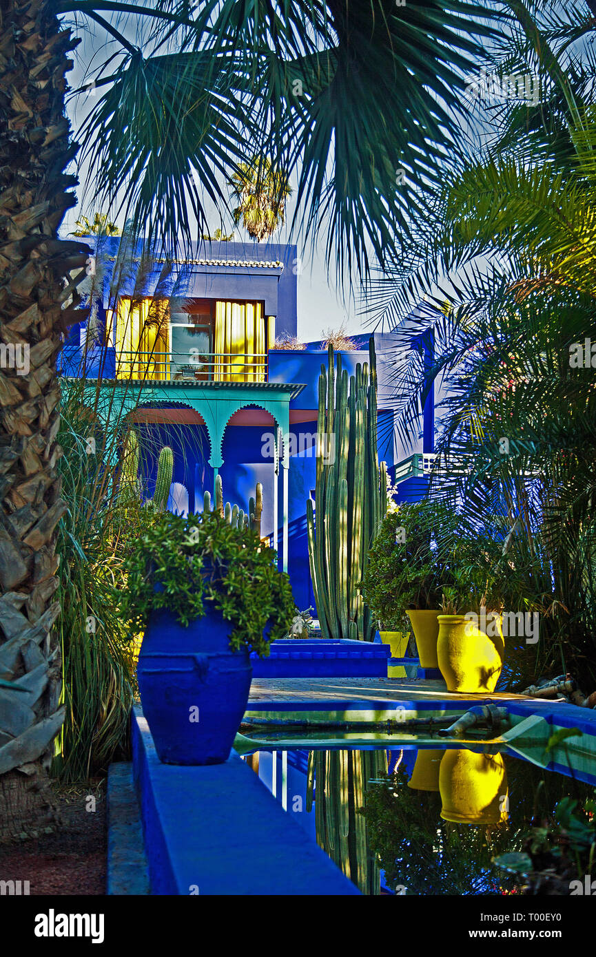 Yves Saint Laurent Garden, Marrakech Stock Photo