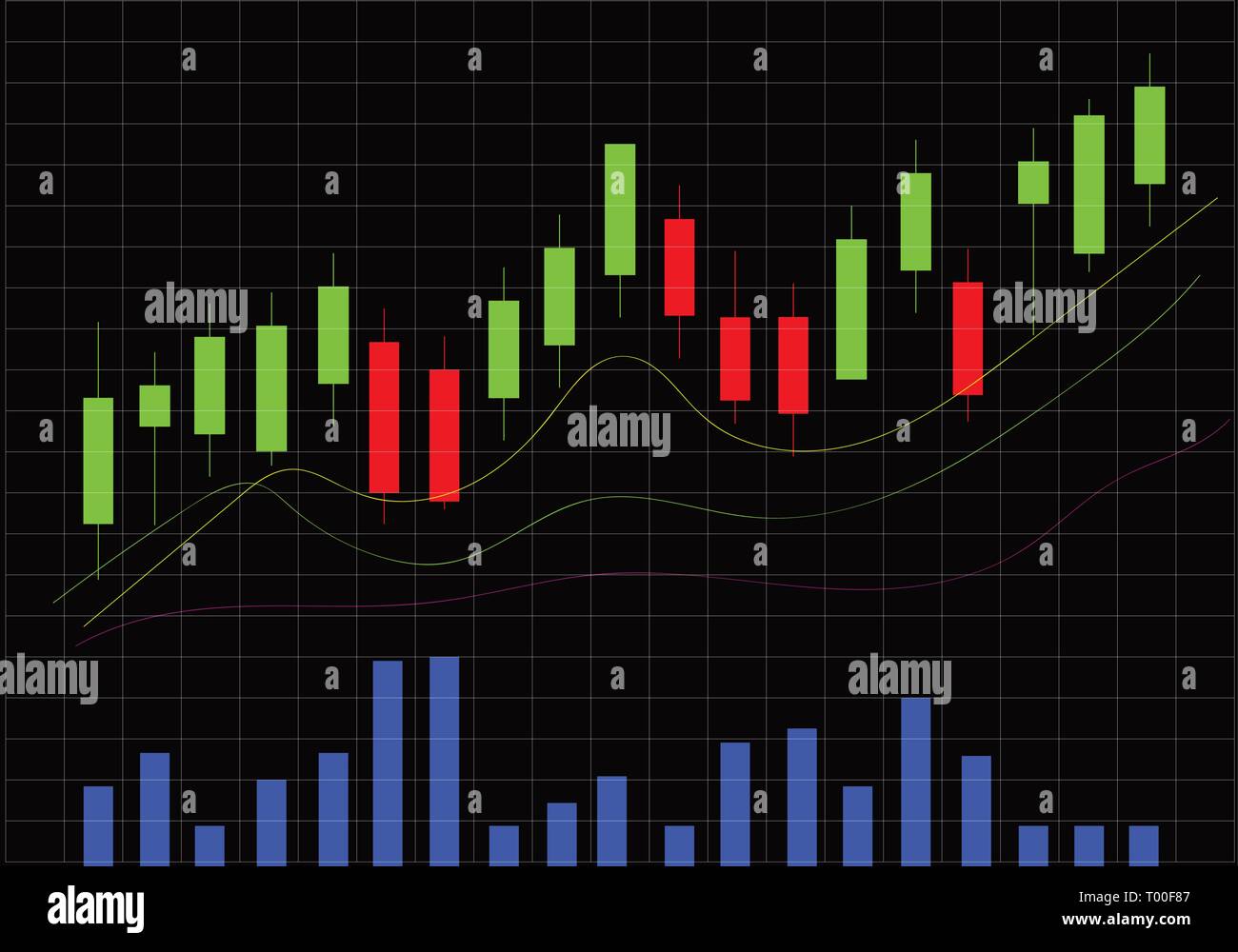 Candlestick Stock Chart Stock Vector Image & Art Alamy