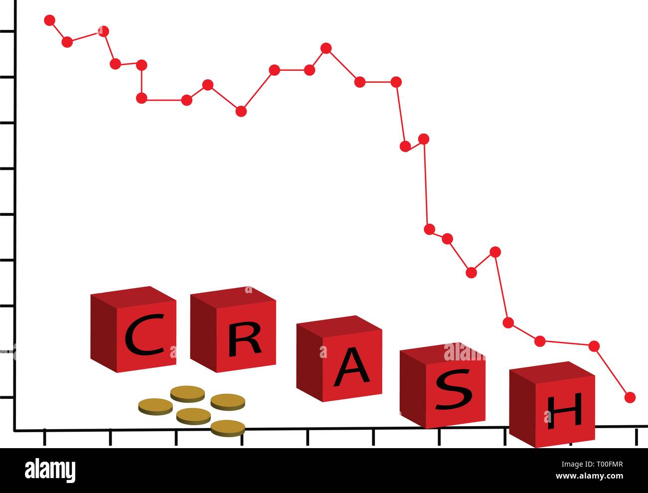 Stock Market Crash Stock Vector Image & Art - Alamy