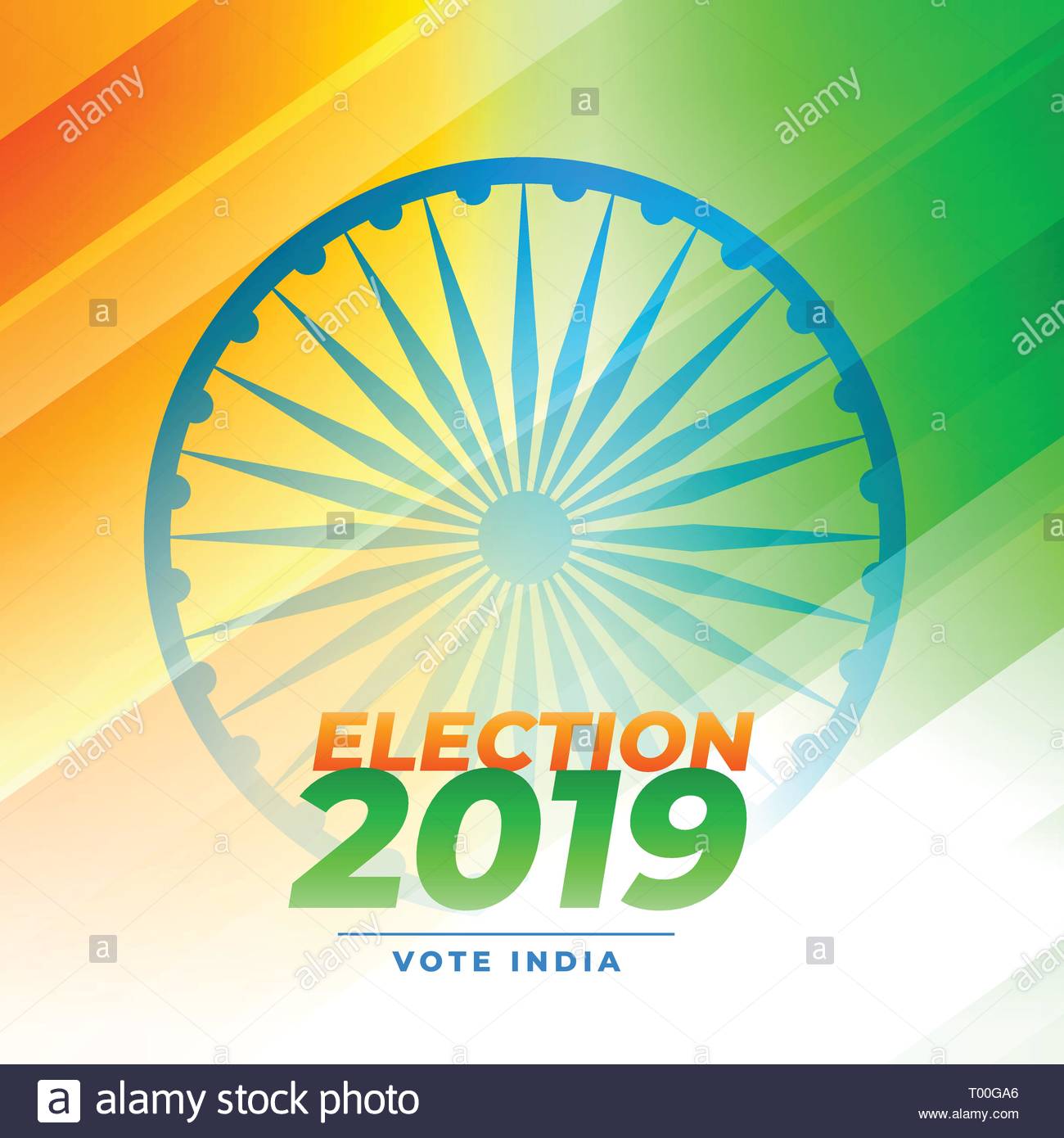 Indian Election Voting Background Design Stock Vector Art