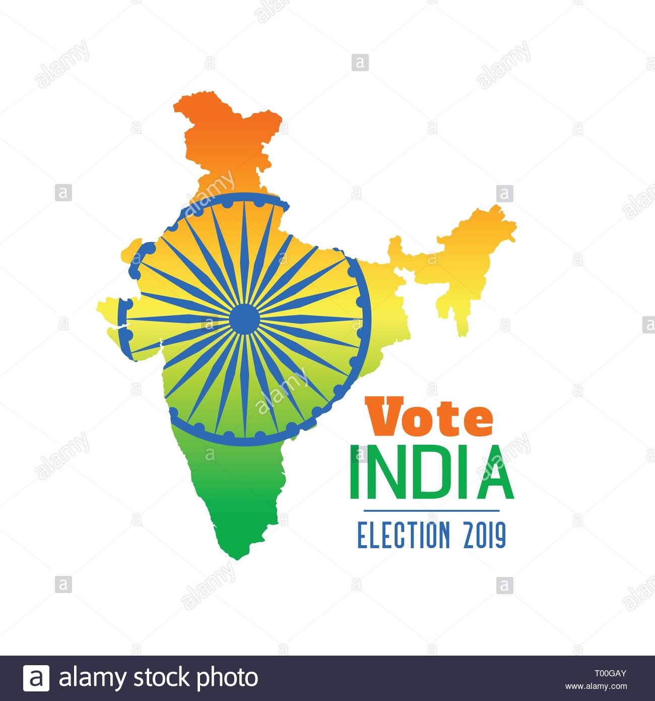 Election Of India 2019 Banner Design Stock Vector Art