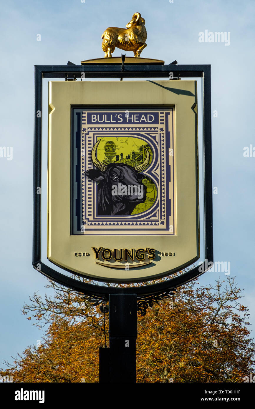 The Bulls Head Public House, Royal Parade, Chislehurst, Kent Stock