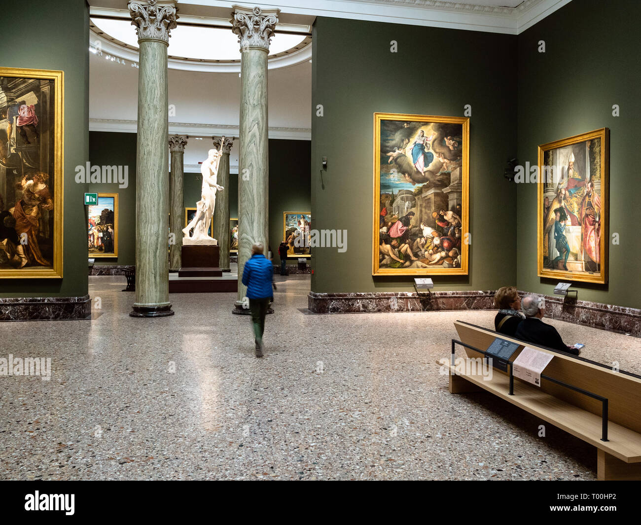 MILAN, ITALY - FEBRUARY 24, 2019: tourists inside of Pinacoteca di Brera ( Brera Art Gallery) in Milan. The Brera is national picture gallery of  ancien Stock Photo - Alamy