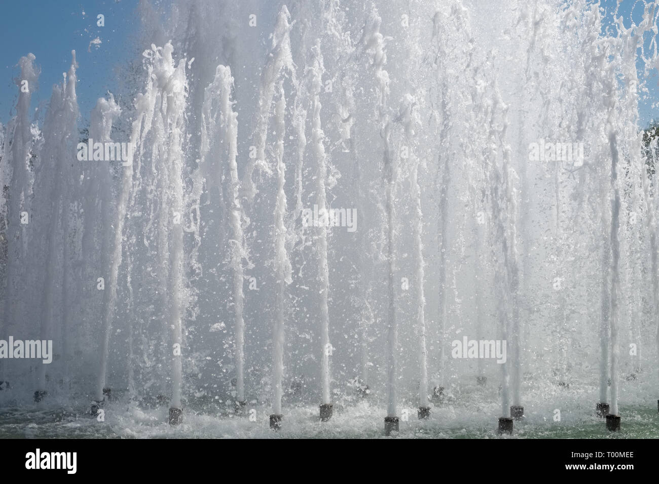 Splashes of water fountain. Stock Photo