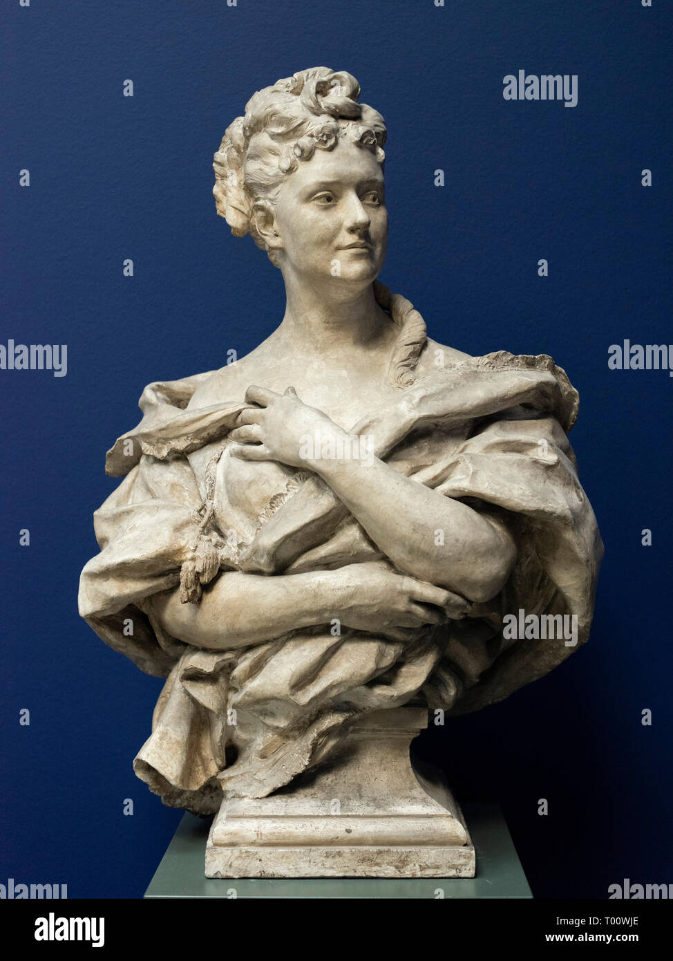 Copenhagen. Denmark. Portrait bust of La Duchesse de Mouchy (Princess Anna Murat, 1841–1924), 1867, by Jean Baptiste Carpeaux (1827-1875). Ny Carlsber Stock Photo