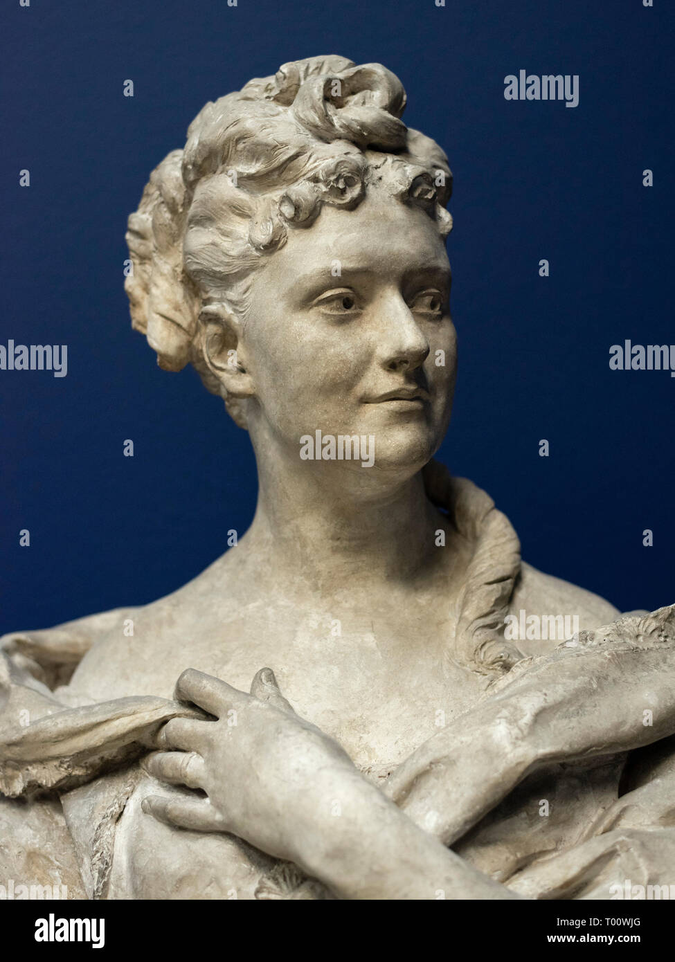 Copenhagen. Denmark. Portrait bust of La Duchesse de Mouchy (Princess Anna Murat, 1841–1924), 1867, by Jean Baptiste Carpeaux (1827-1875). Ny Carlsber Stock Photo