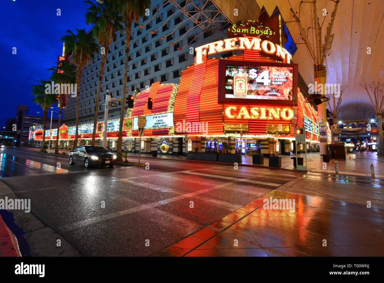 Fremont street in Las Vegas Stock Photo