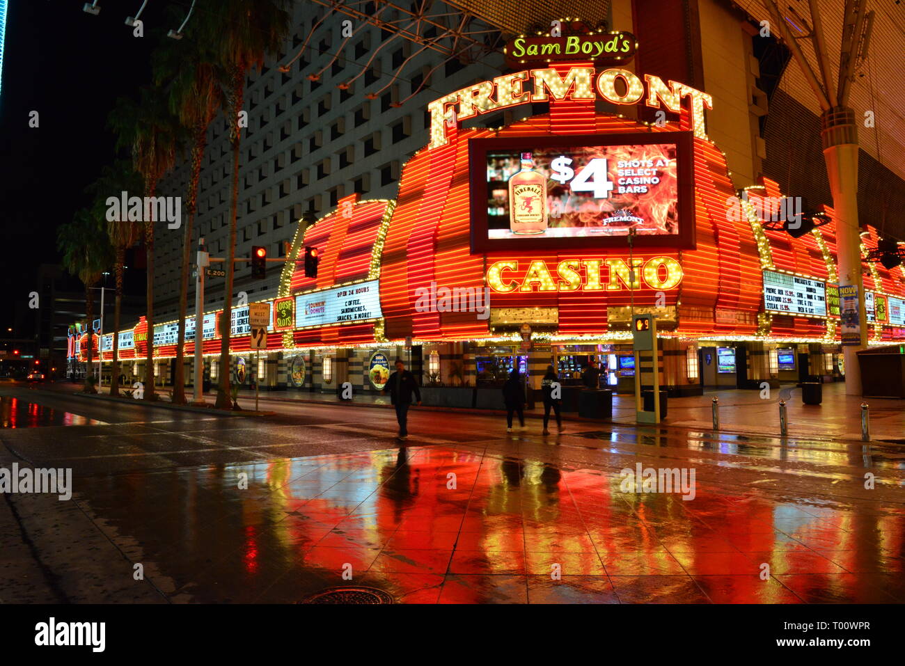 Fremont street in Las Vegas Stock Photo