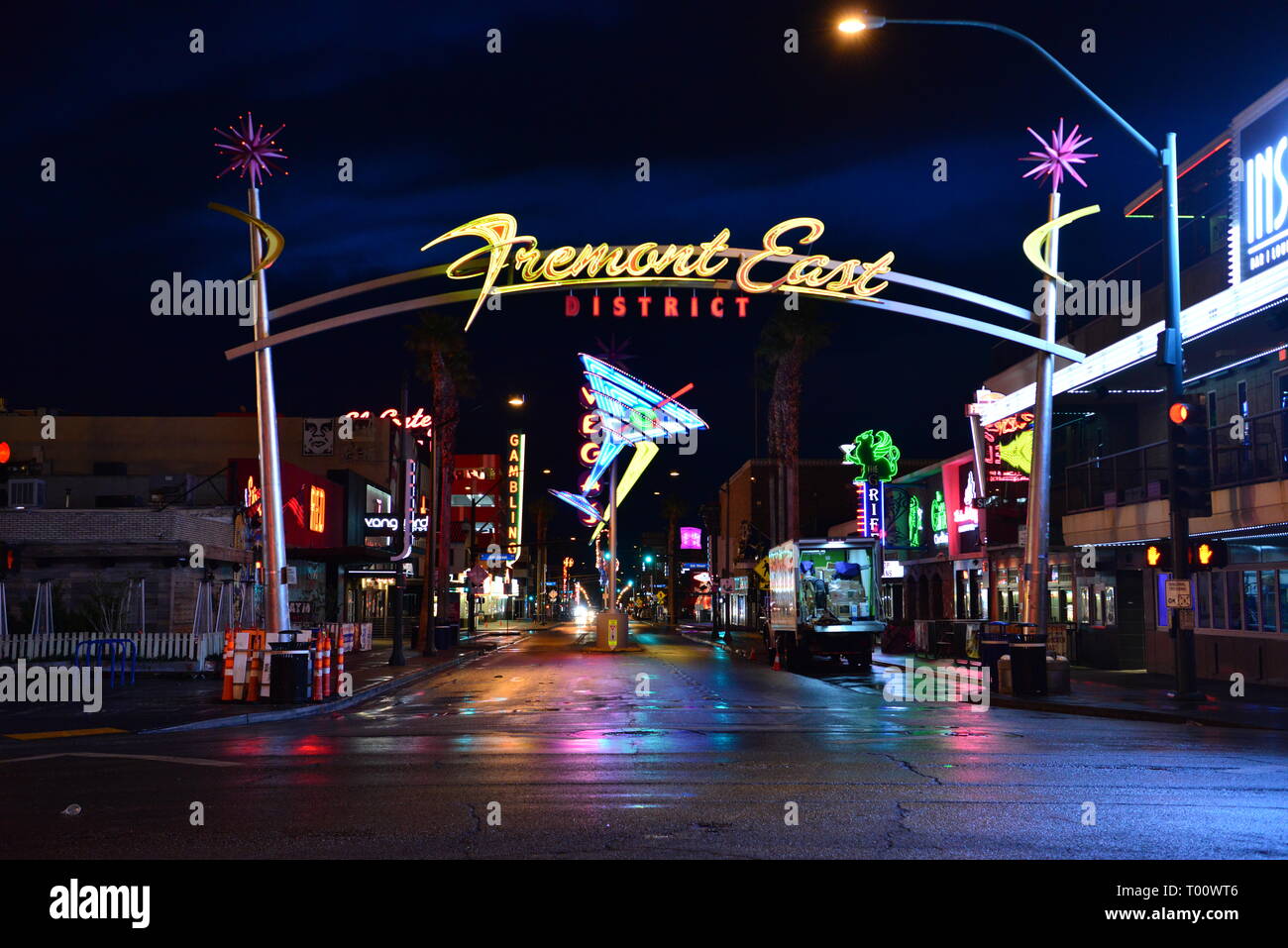 Fremont street in Las Vegas Stock Photo Alamy