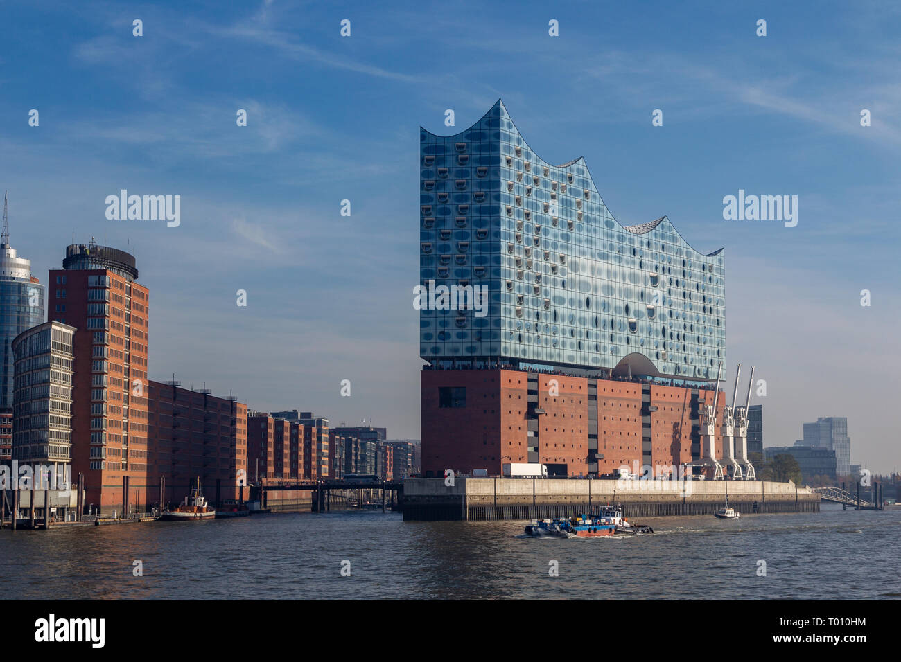 Elbphilharmonie in the harbour of Hamburg, Germany. Stock Photo