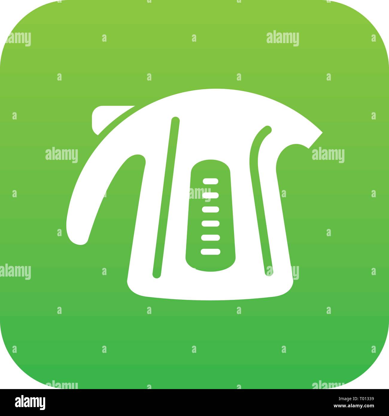 Plastic kettle icon, simple style Stock Vector