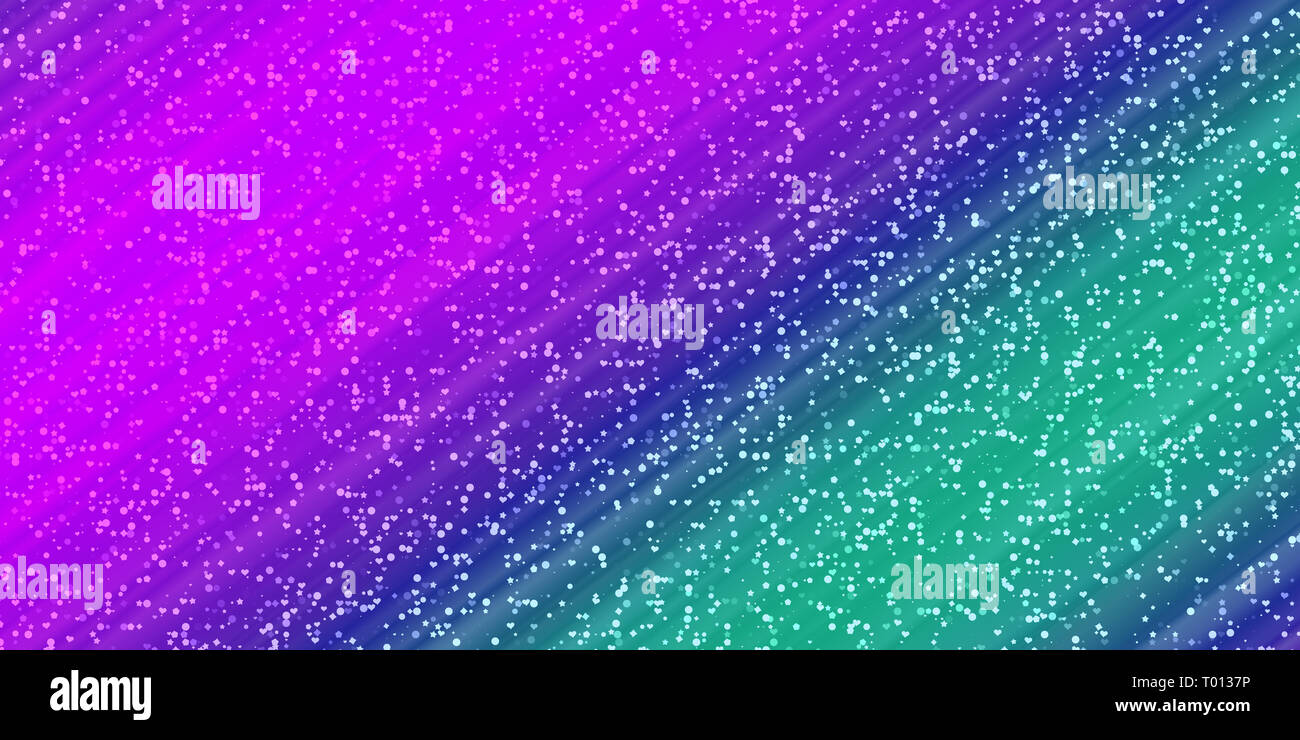 Violet blue turquoise confetti glitter background. Brilliance glitter shapes backdrop Stock