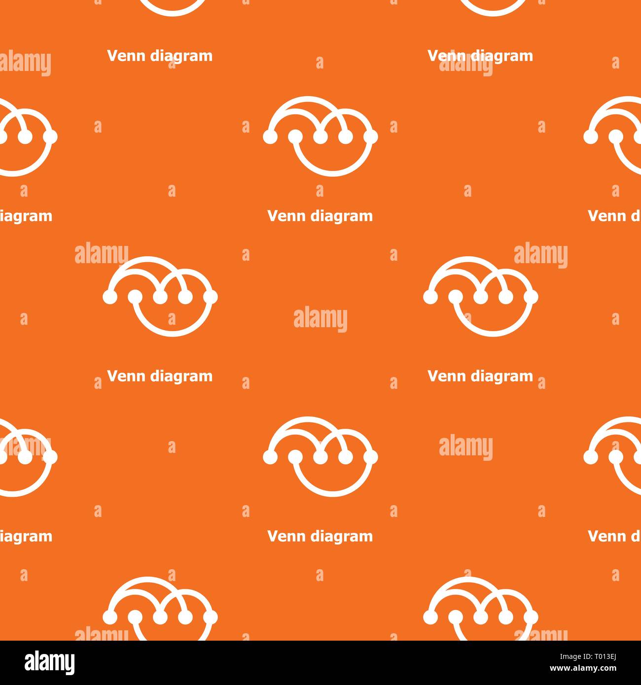 Venn diagramm pattern vector orange Stock Vector Image & Art - Alamy