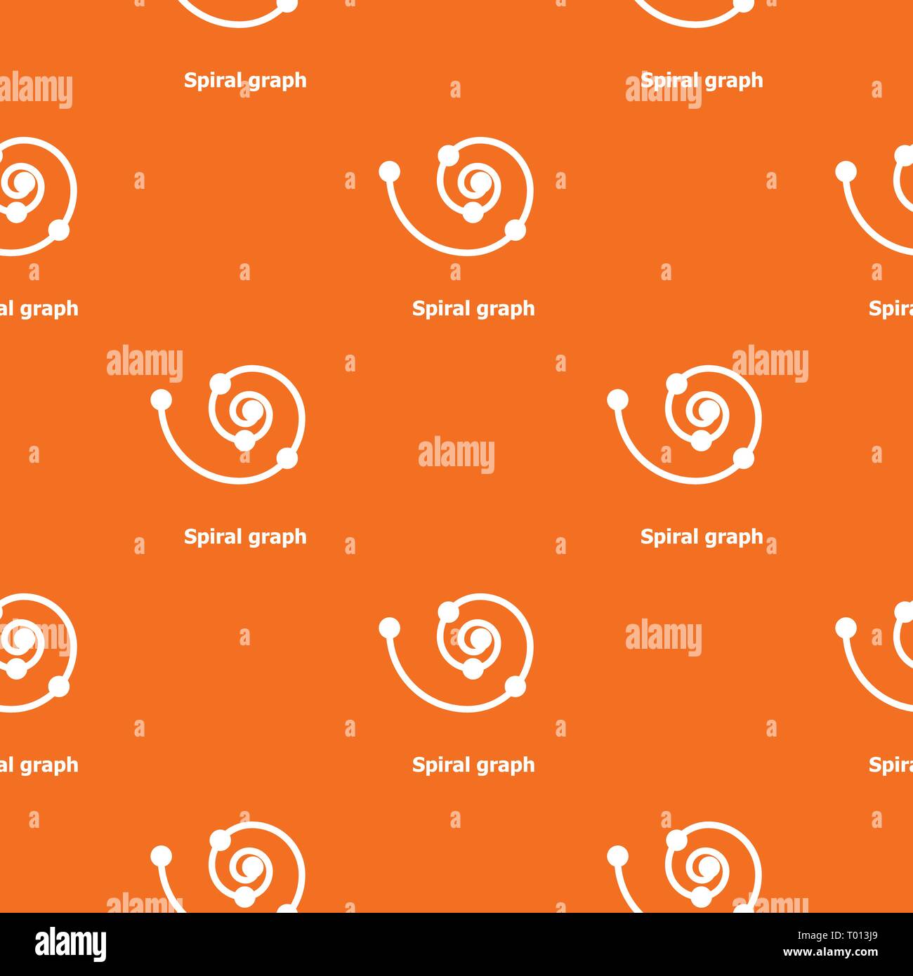 Spiral graph pattern vector orange Stock Vector Image & Art - Alamy