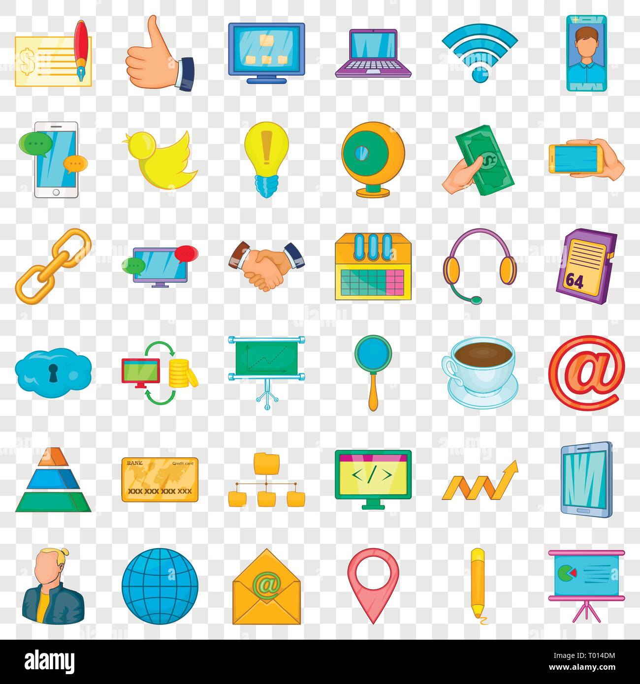 Company icons set, cartoon style Stock Vector Image & Art - Alamy