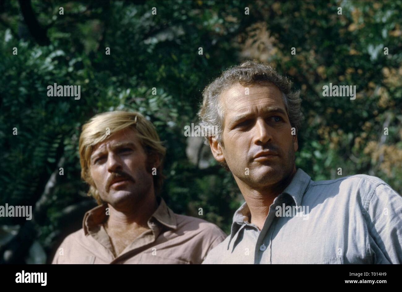 ROBERT REDFORD, PAUL NEWMAN, BUTCH CASSIDY AND THE SUNDANCE KID, 1969 Stock Photo