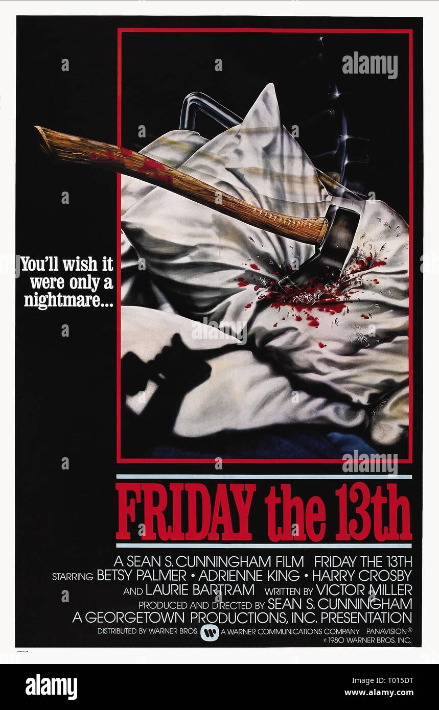 MOVIE POSTER, FRIDAY THE 13TH, 1980 Stock Photo - Alamy