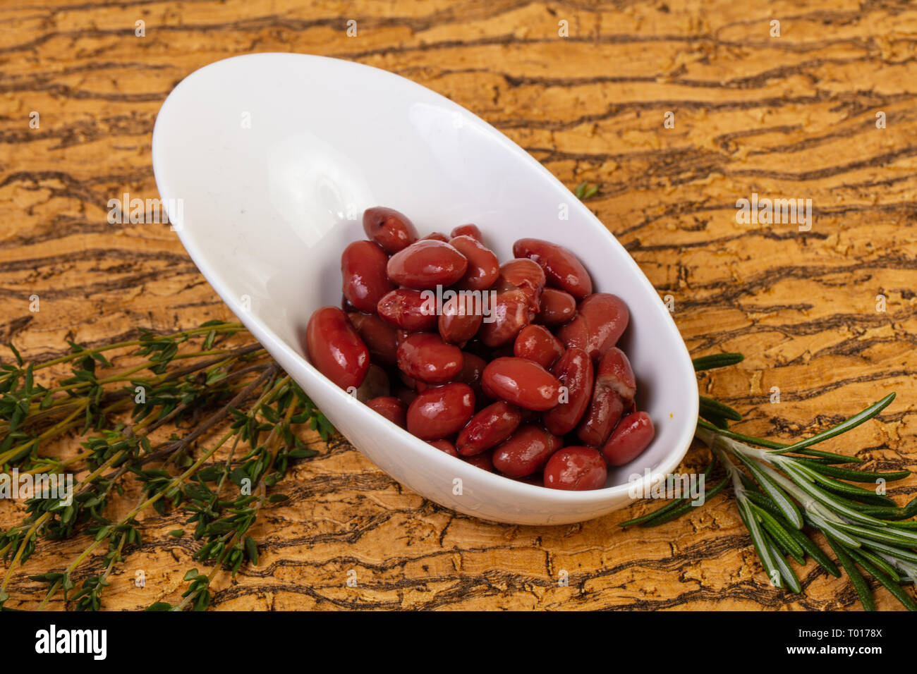 Baked red kidney with tomato sauce Stock Photo Alamy