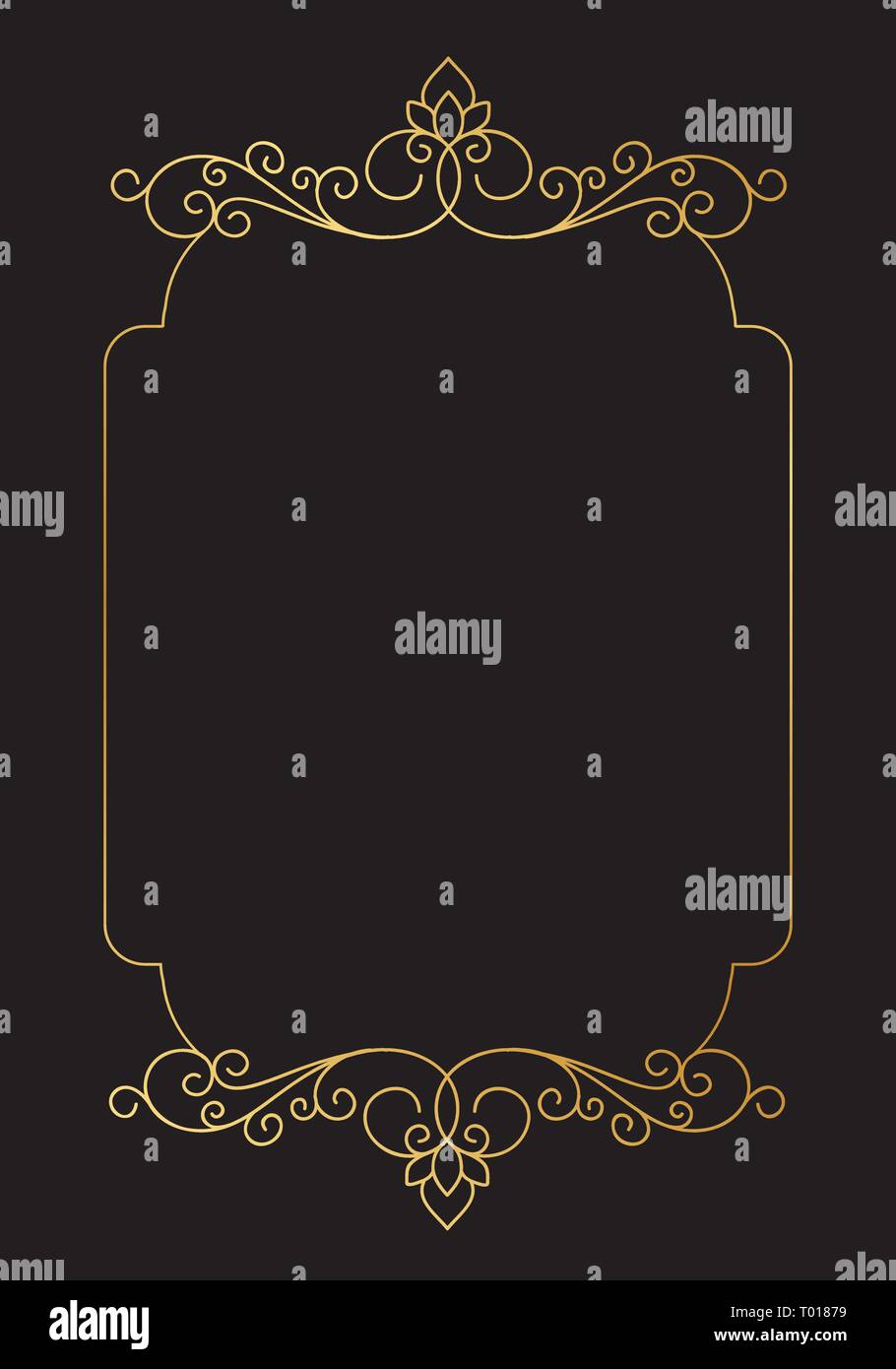 gold, luxury label frame Stock Vector Image & Art - Alamy