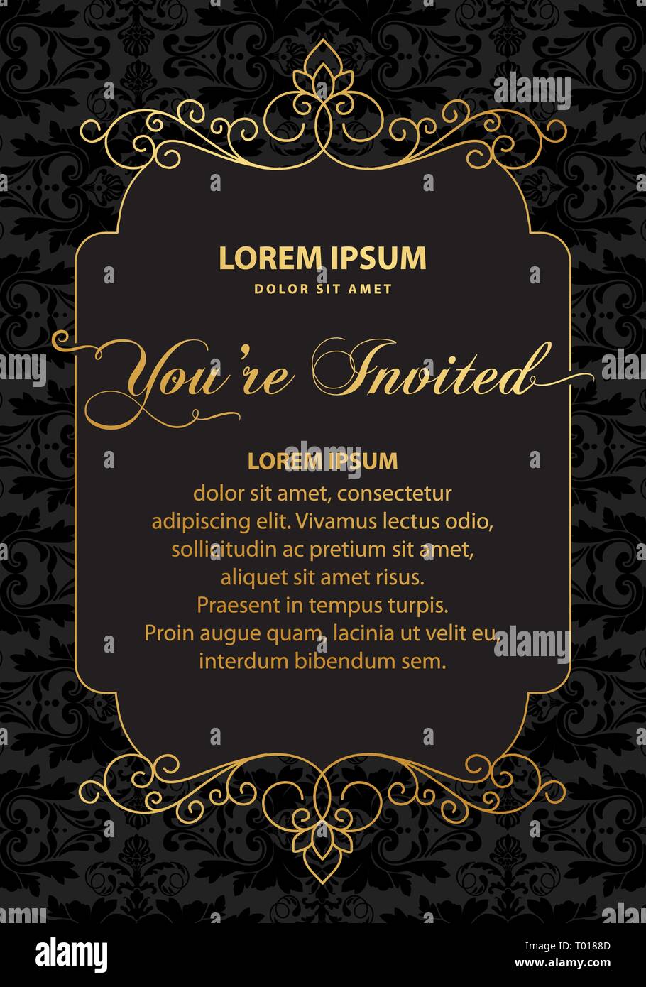 gold, luxury label frame Stock Vector Image & Art - Alamy