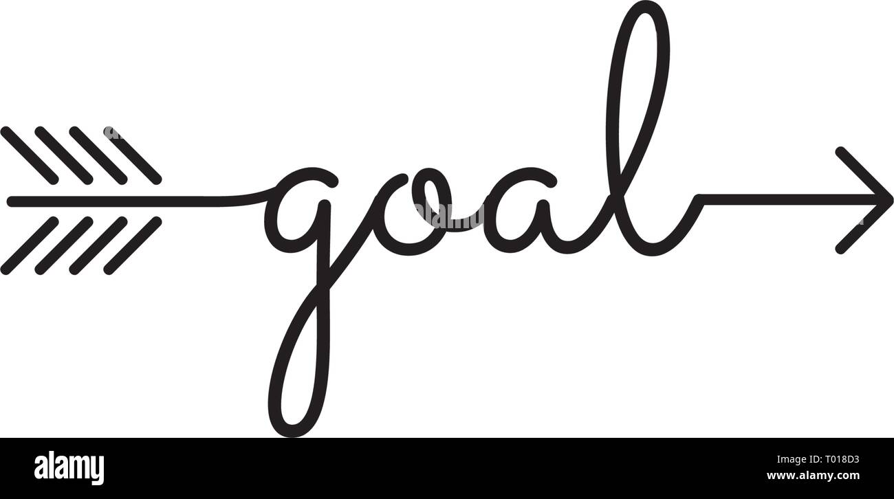 goal typography arrow Stock Vector Image & Art Alamy