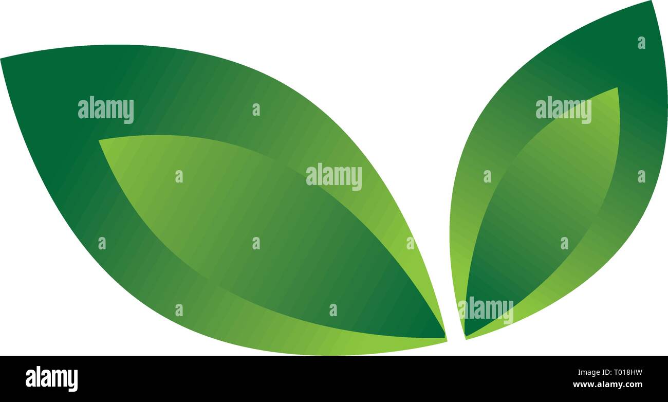 abstract leafs, logo element Stock Vector