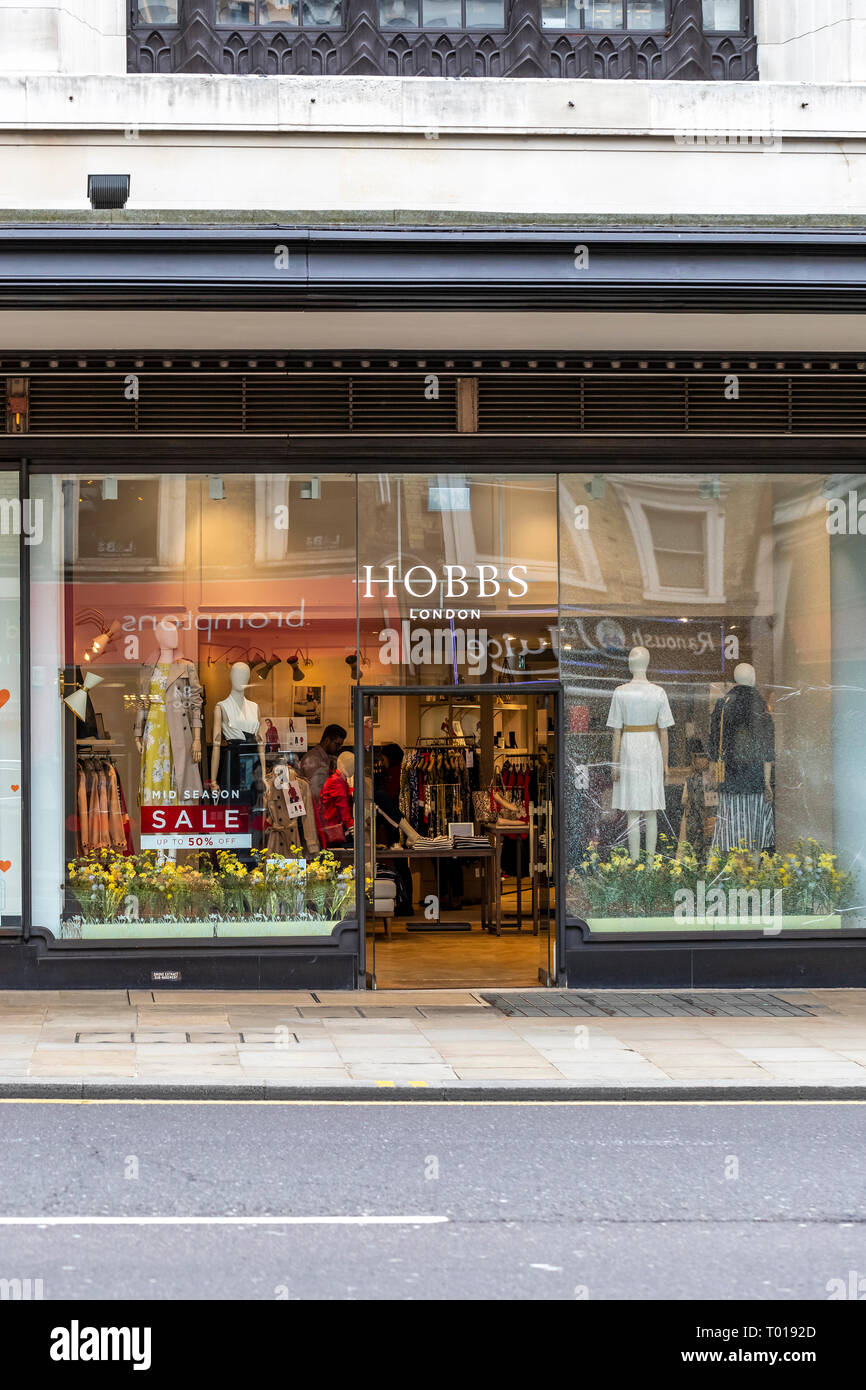 Hobbs department store, Kensington High St, Kensington, London Stock ...