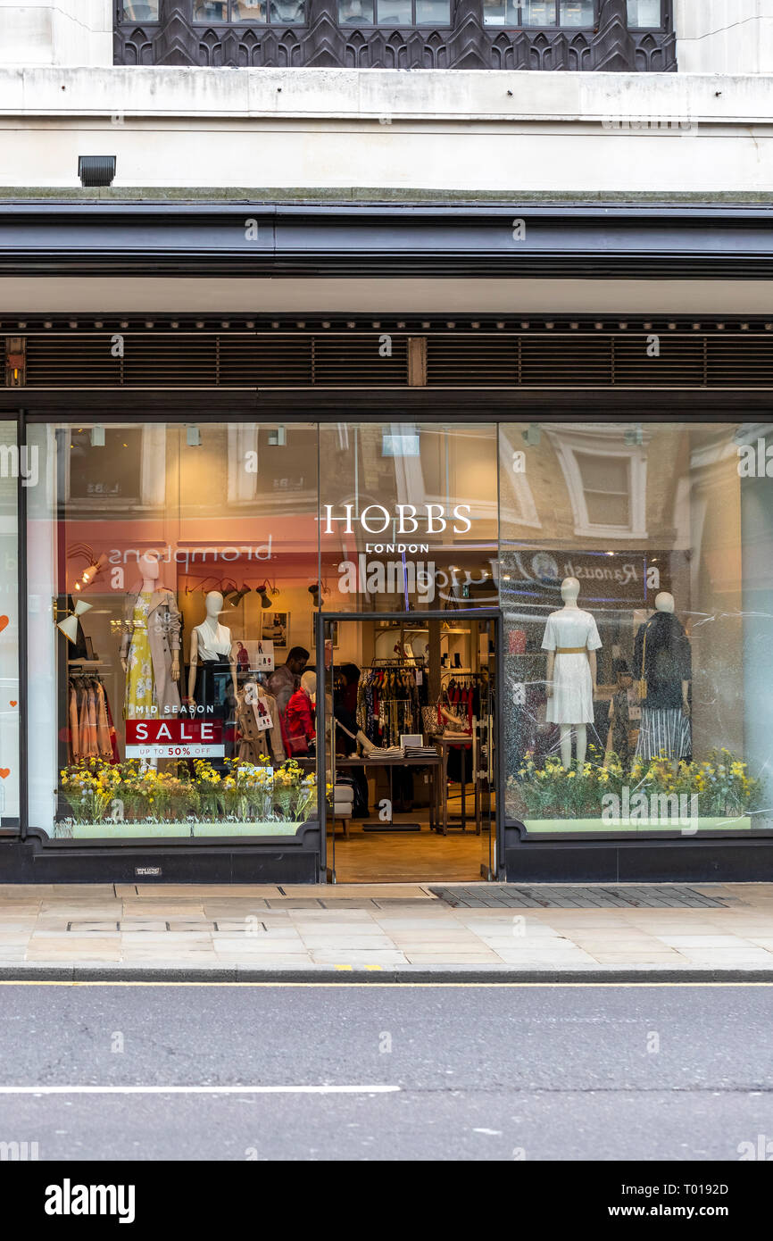 Hobbs department store, Kensington High St, Kensington, London Stock