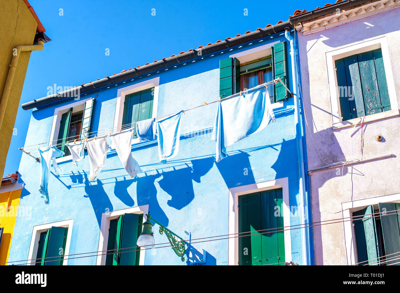 Colorful houses in Burano, Venice, Italy Stock Photo - Alamy