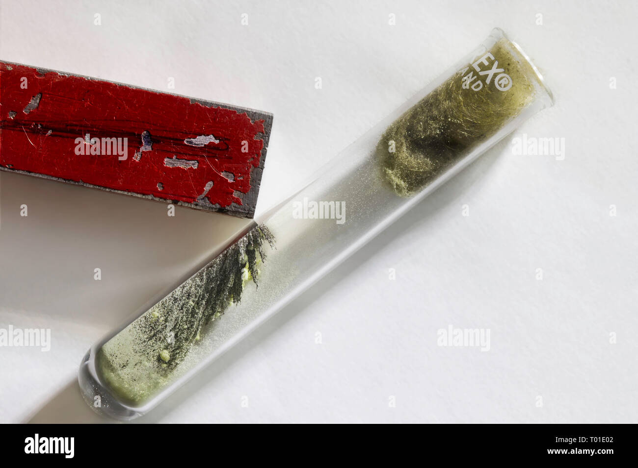 The Chemical Mixture Of Iron Filings And Sulphur In An Ignition Tube the-chemical-mixture-of-iron-filings-and-sulphur-in-an-ignition-tube