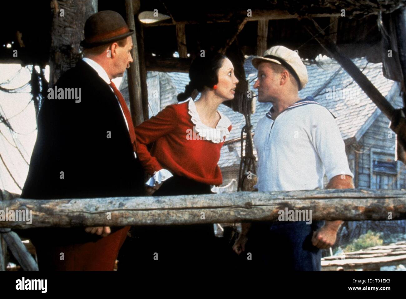 PAUL DOOLEY, SHELLEY DUVALL, ROBIN WILLIAMS, POPEYE, 1980 Stock Photo