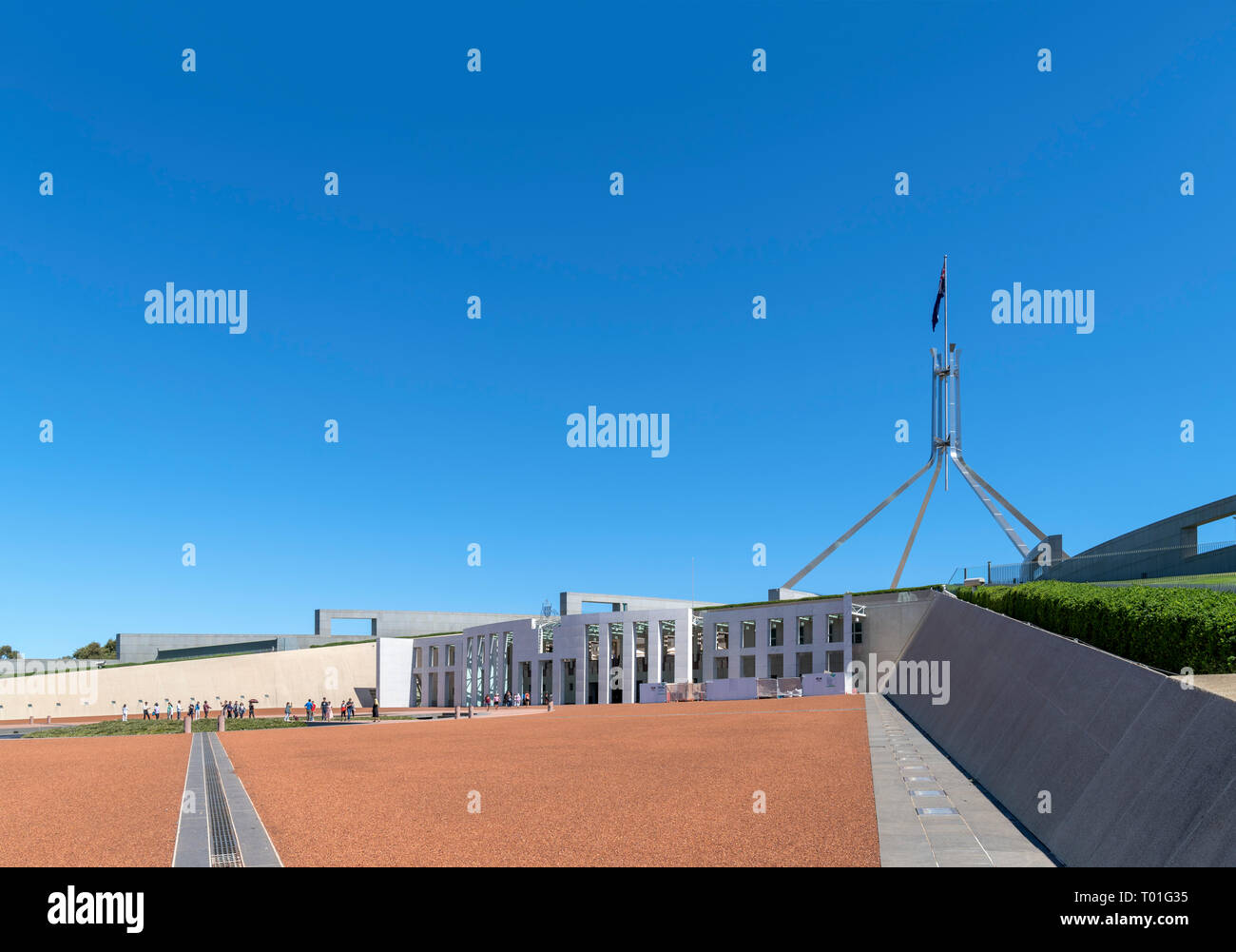 New Parliament House, Capital Hill, Canberra, Australian Capital Territory, Australia Stock Photo